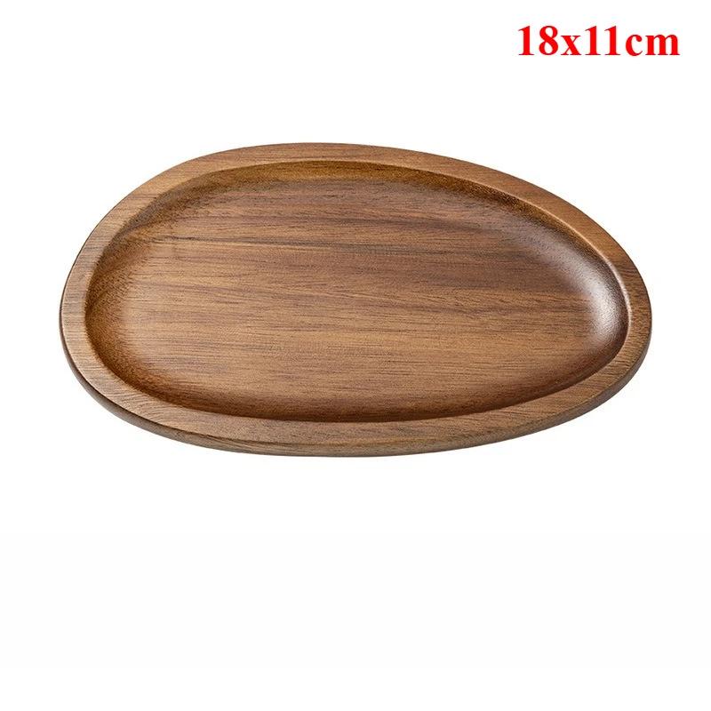Creative Wooden Serving Tray - Multi-Functional Coffee Coaster & Plate, for Coffee Shops, Kitchens & Homes, Fruits & Snacks