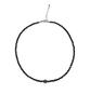 Noise Silver Point Rondelle Mother-Of-Pearl Necklace - Silver Blue