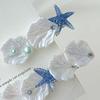 1 Pair Hairpins Imitation Shell Starfish Decor Hair Clips Ocean Style Summer Side Bang Hair Pins Hair Accessories
