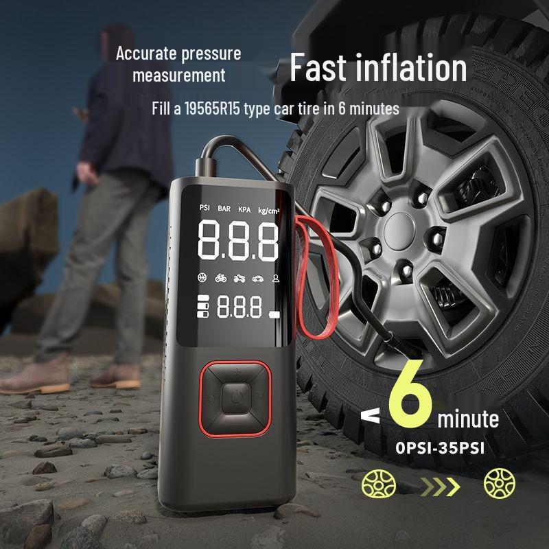 Wireless Portable Air Pump & Power Bank for Tires and Bicycles