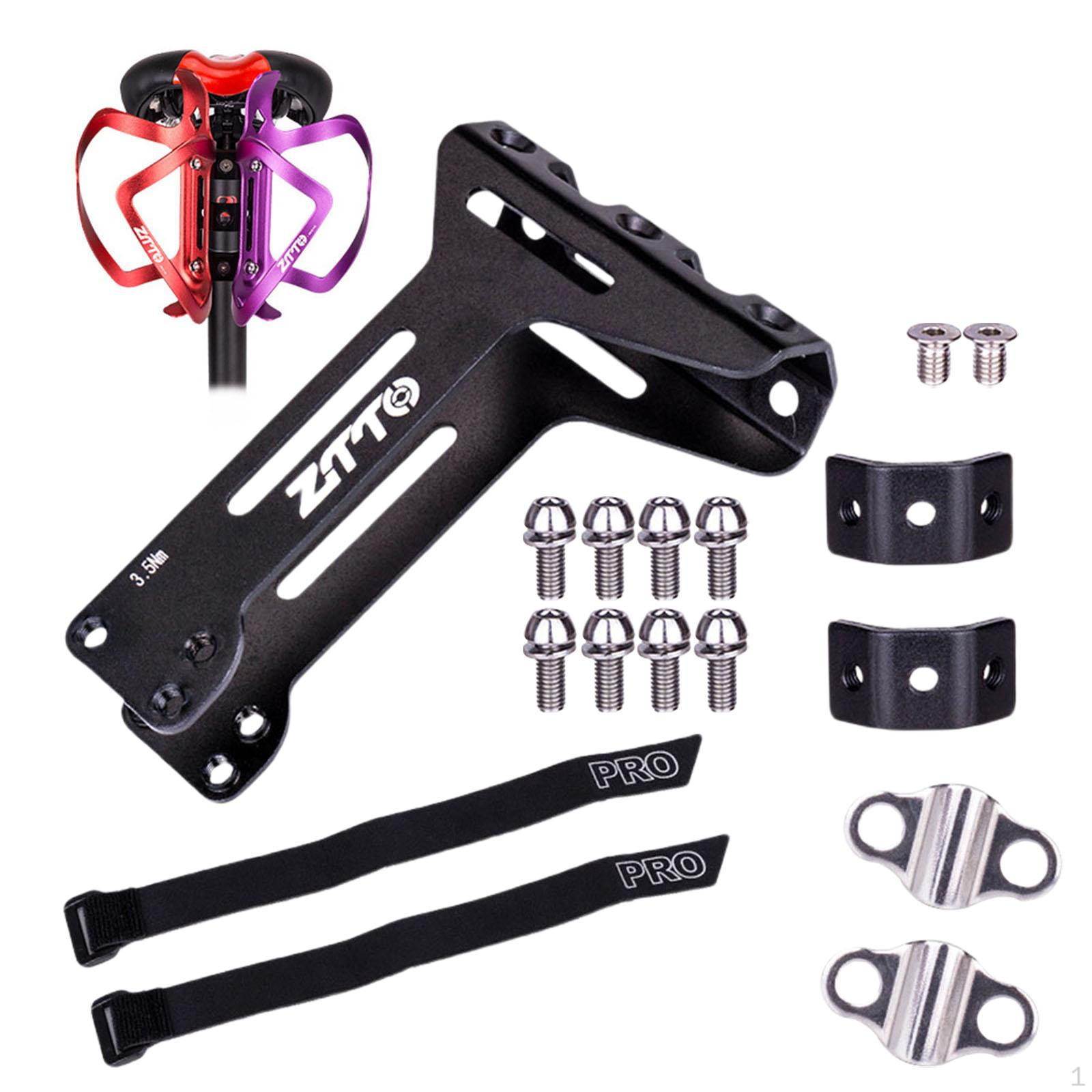 

Bicycle Bottle Cage Adapter Mount Adjustable MTB Road Bike Handlebar Water Holder Seat Post