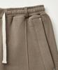 Seteo Cotton Elastic Waist Sweatpants Brown (Type A)