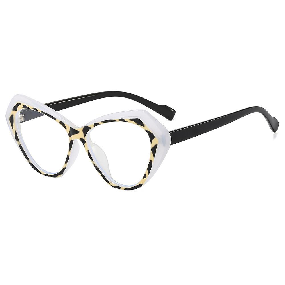 Irregular Cat Eye Reading Glasses Double Colors Frame Ultralight Computer Presbyopia Eyewear Spring Hinge Women'S Glasses