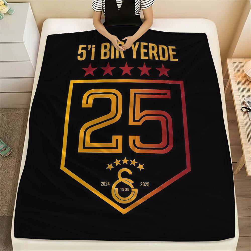 1 Stück Nummer 25 Aufdruck Flanelldecke, Hohe Qualität, Bequem für alle Jahreszeiten, Heimdekoration, Wärme und Komfort