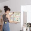 QUDNCR Alphabet Chart And Number Poster Hanger Frame, Educational Wall Art For Classroom Homeschool, Learning Posters For Kids Toddlers, Nursery