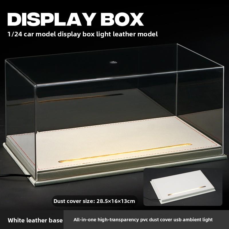 

Acrylic Display Box with Light for 1:24 Alloy Car Model Simulation Car Collection Ornaments Dustproof Storage Box Home Decor бежевий