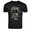 Vintage Kolo Cafe Racer Motocykl Grafické Tričko