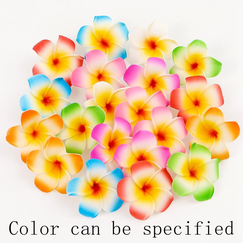 10PCs Foam Aritificial Flowers Heads For Home Decor Fake Flowers Hawaiian Beach Party Wedding Decoration Craft Gifts Accessories
