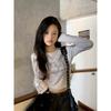 Retro Chic Women's Cropped Long Sleeve Printed T-shirt - 2026 Early Autumn Style