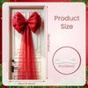 Holiday Bow Backdrop Festive Festive Door Ornament Christmas Door Display Bow Shape Party Door Background For Indoor Decoration