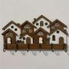 Wood House Key Holder 2D Flat Wall Key Rack New Decorative Key Hanger  Living Room Decor