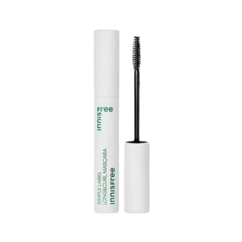Innisfree Simple Label Mascara 7.5g | Hypoallergenic Eye Makeup with Long & Curl / Volume & Curl Options
