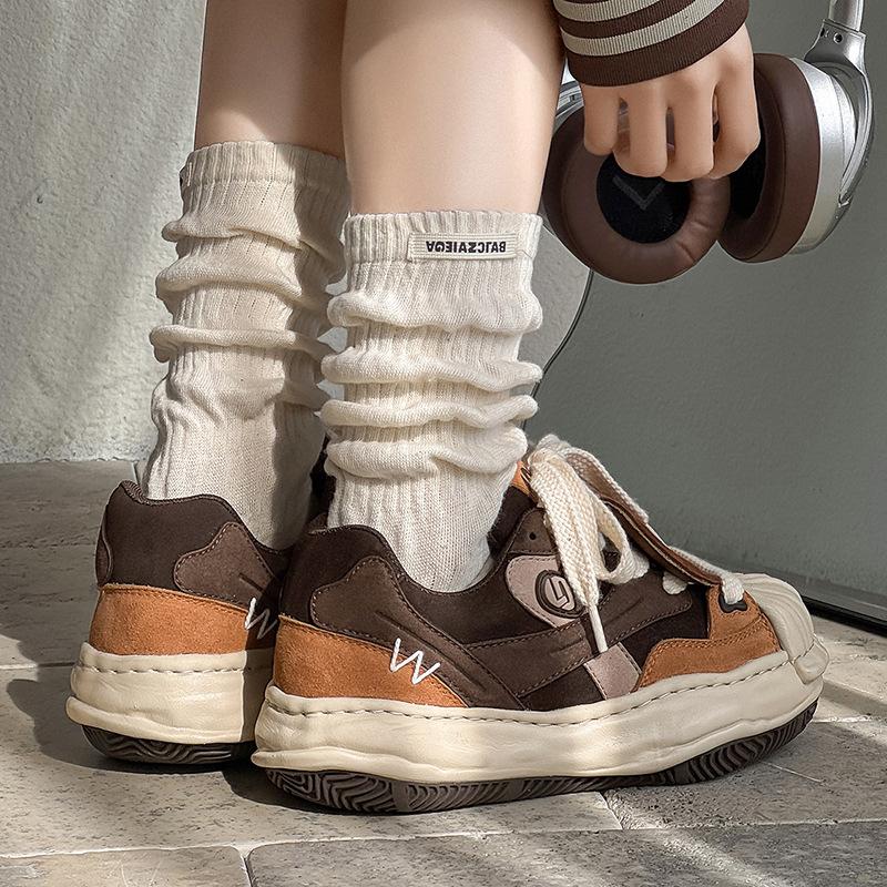 Year of the Horse limited mandarin duck color matching shell head board shoes invisible heightening thick sole dissolving shoes