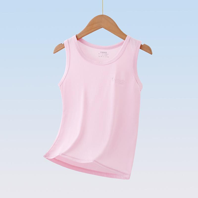 Lyocell Kids' Sleeveless Summer Vest Pajamas - Boys' & Girls' Tank Top