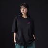 ASTRAL PROJECTION [Oversized] Graffiti 13-Count Cotton Round Neck Short Sleeve T-Shirt_Black
