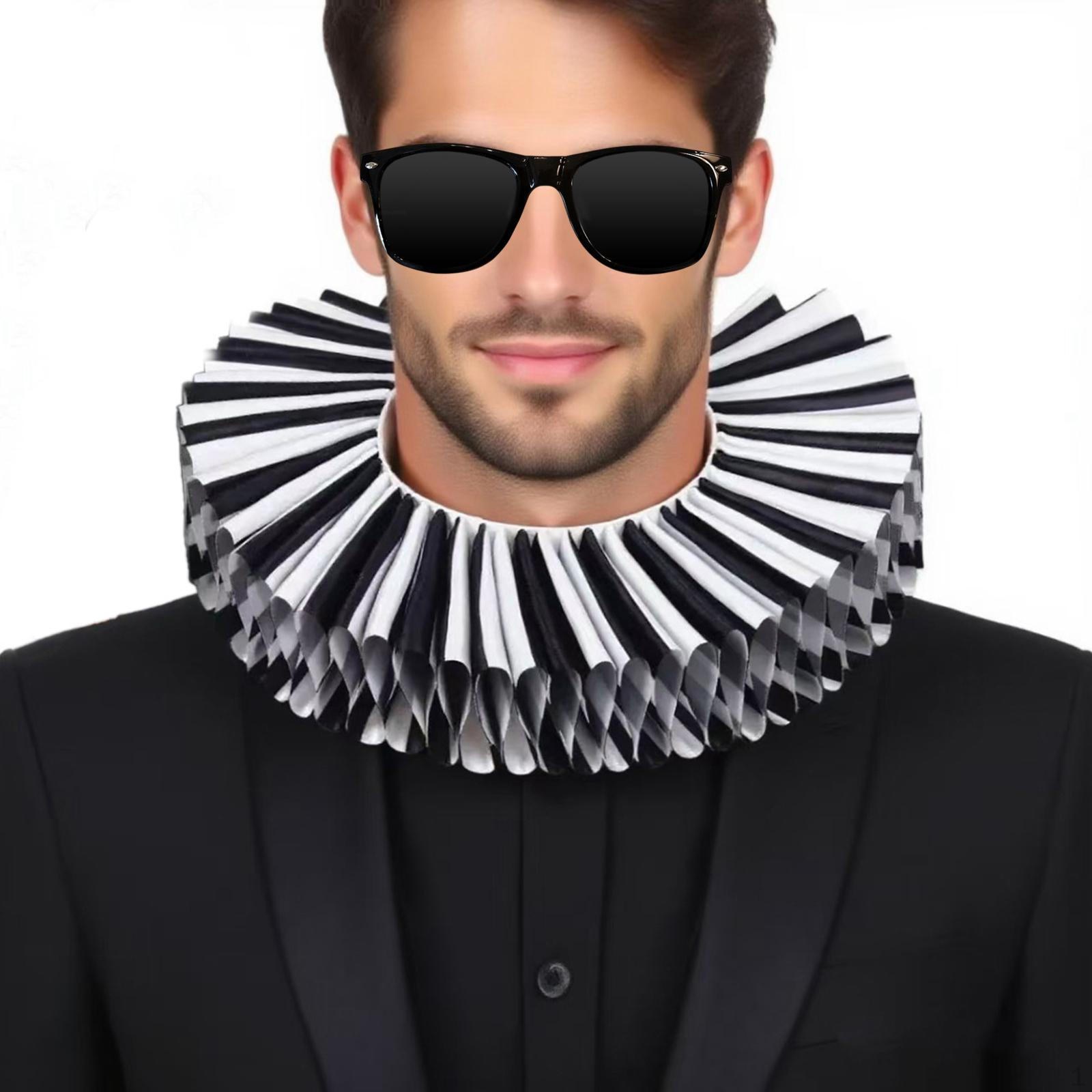 

Хэллоуин Клоунские Воротники Легко Носить Рюши для Косплей Вечеринки Фестиваля