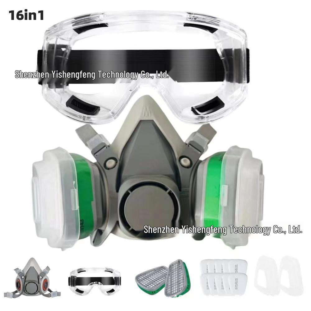 6200 Model Multi-purpose Gas Mask for Painting, Pesticides, Decoration, Grinding, Chemical Handling, Firefighting, and Mining Dust Protection.
