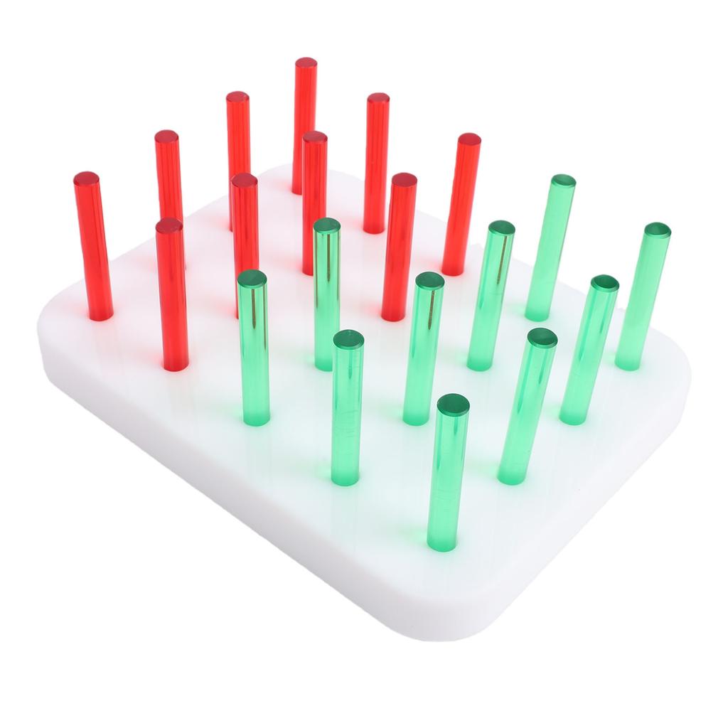20 Hole Acrylic Pegboard for Finger Dexterity Training Fine Motor Skills Hand Eye Coordination Exercise Tool