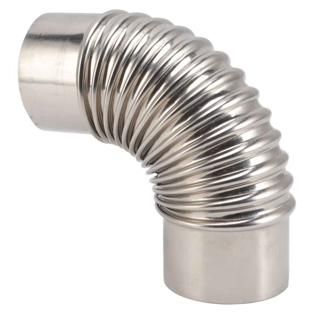 Stainless Steel Elbow Chimney Stove Pipe 90 Degrees Bending Chimney Flue Adapter Tube