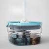 Spin Mop and Bucket Set with Dirty and Clean Water Separation System, Self-Wringing 360° Rotating Flat Mop, Hands-Free Self