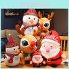 Snowman Plush Christmas Toy Cute Cartoon Girl Children Birthday Gift Holiday