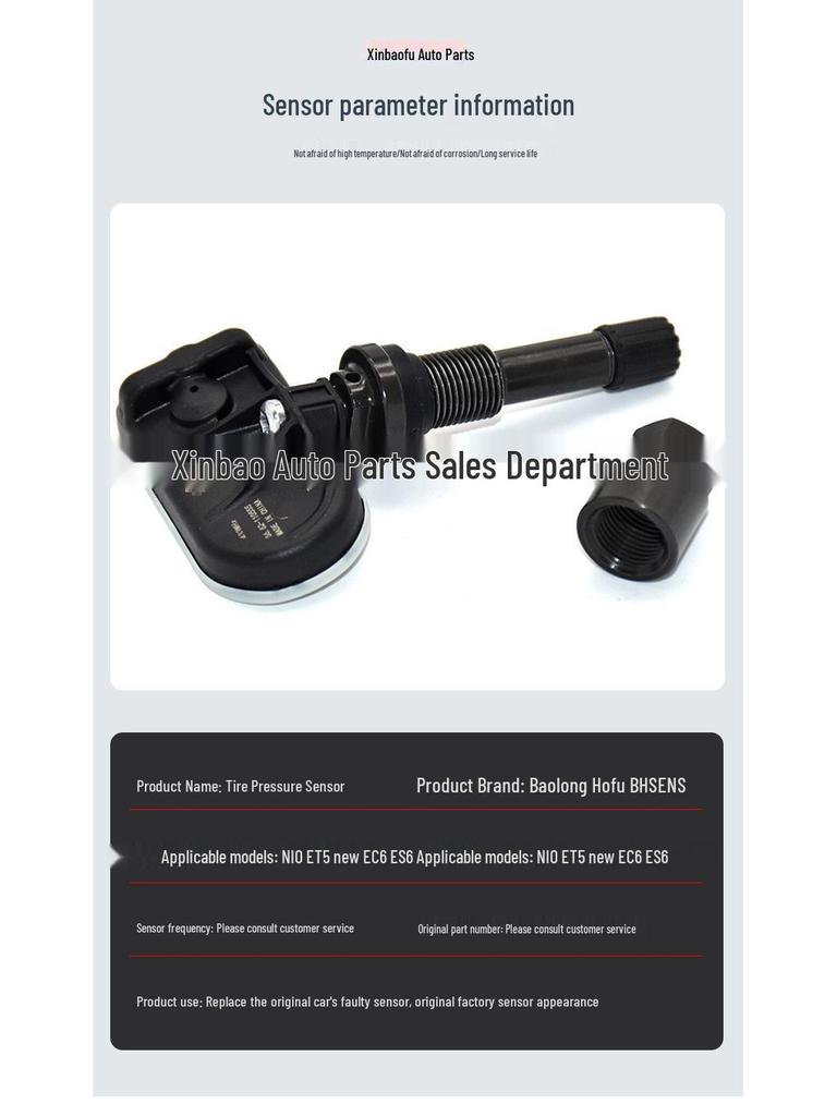 NIO ET5, ES6, EC6 Built-in Tire Pressure Sensor