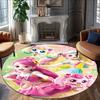 1pc Catch Teenieping Magic Sweethear (3) Print Round Carpet Chair Round Carpet Suitable for Bedroom Living Room Home Decorative Carpet