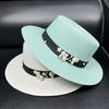 High-end French Flat Top Top Hat, Femininity Style, Small Face, Sunscreen, Straw Hat, Sunshade, Beach Hat, Summer Sun Hat