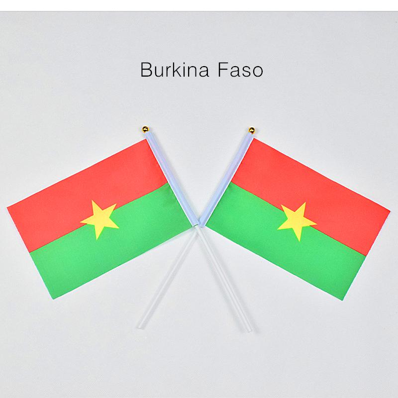 Burkina Faso 10pieces of 14*21cm hand-waving flags