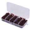 100PCS Silicone Artificial Worm Lures 6cm Length Fishing Lures  River Fishing