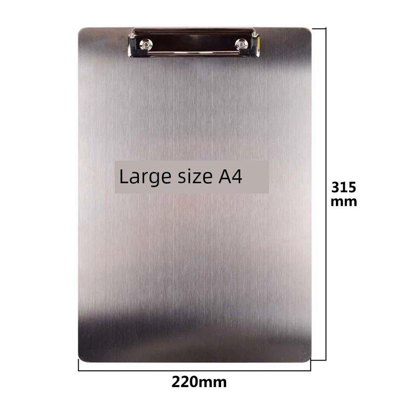 A4 Stainless Steel File Folder Thickness 1 Mma5 Stainless Steel Board Clamp Writing Board Document Board Bill Menu Plywood