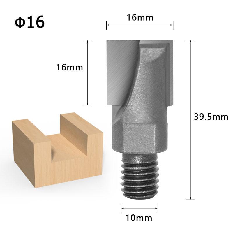 1PC 10MM Shank CNC Cleaning Bottom Router Bit Woodworking Tools 2 Screw Thread Cutter Lock Milling Cutter