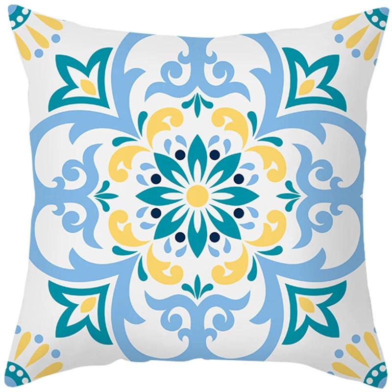 Peach Skin Hug Pillowcase Nordic Simple Color Pattern Sofa Cushion Cover Office Cushion Pillow Case To Customize