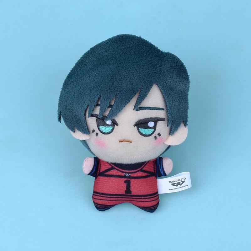 10cm Nouveau Pendentif Porte-clés Peluche Blue Lock Isagi Yoichi Nagi Seishiro Mikage Reo Rin Itoshi Itoshi Sae Poupée d'Action Sac Cadeau