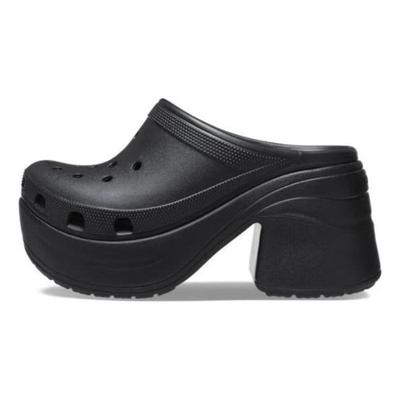 Siren Clog Μαύρα Παπούτσια Τρύπες με Παχιά Σόλα 8,8 εκ. Unisex Μαύρο
