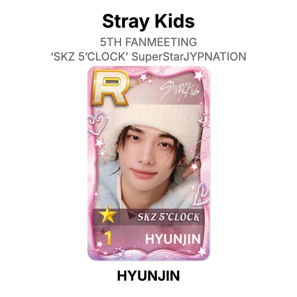 Stray Kids 5TH FANMEETING ‘SKZ 5’CLOCK’ SuperStarJYPNATION Official Photocard