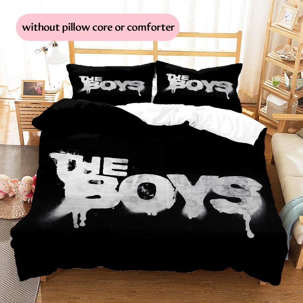 The Boys Muster Bettwäsche Heimdekoration Geburtstagsgeschenk (1 Bettbezug + 2 Kissenbezüge, ohne Füllung)