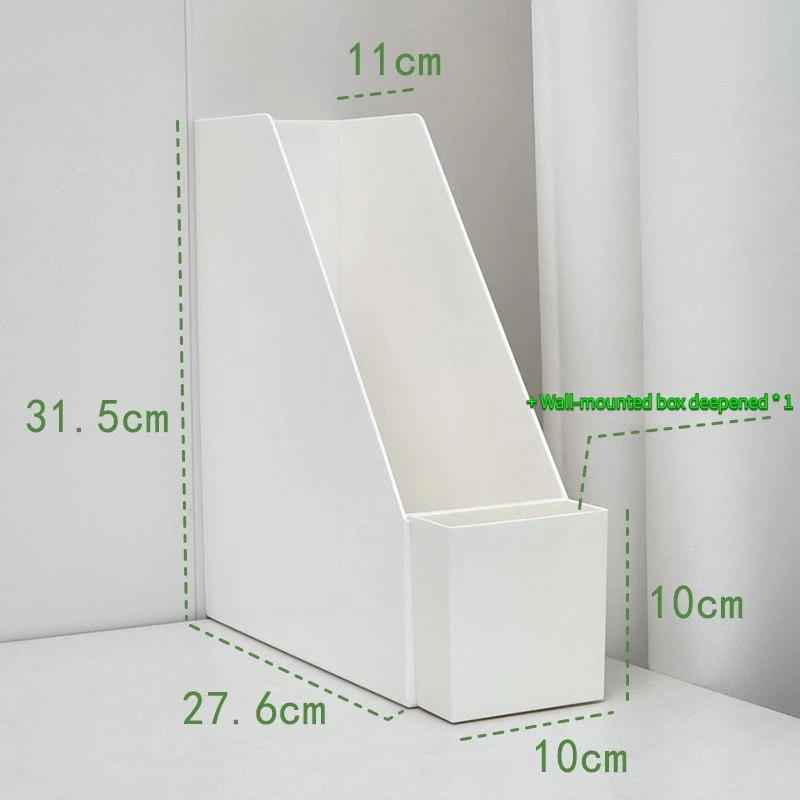 Desktop Book Storage Box Stationery Organizer Desk Storage Rack Bookshelf Pen Holder Organiser Cute Book Stand Bookcase File Box