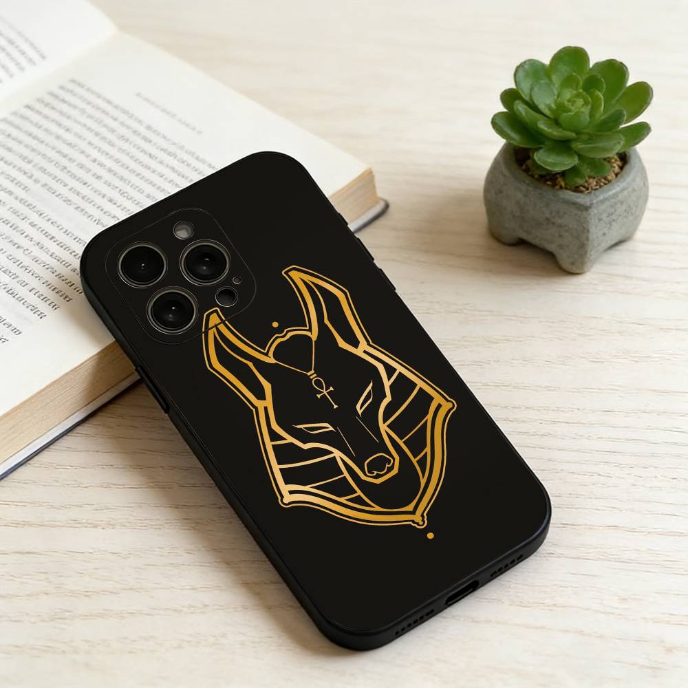 

A-Ancient Egyptian Art Phone Case For iPhone 17, 16,15,14,13,12,11 Plus,Pro Max, Others Soft Black Cover iPhone13PROMAX