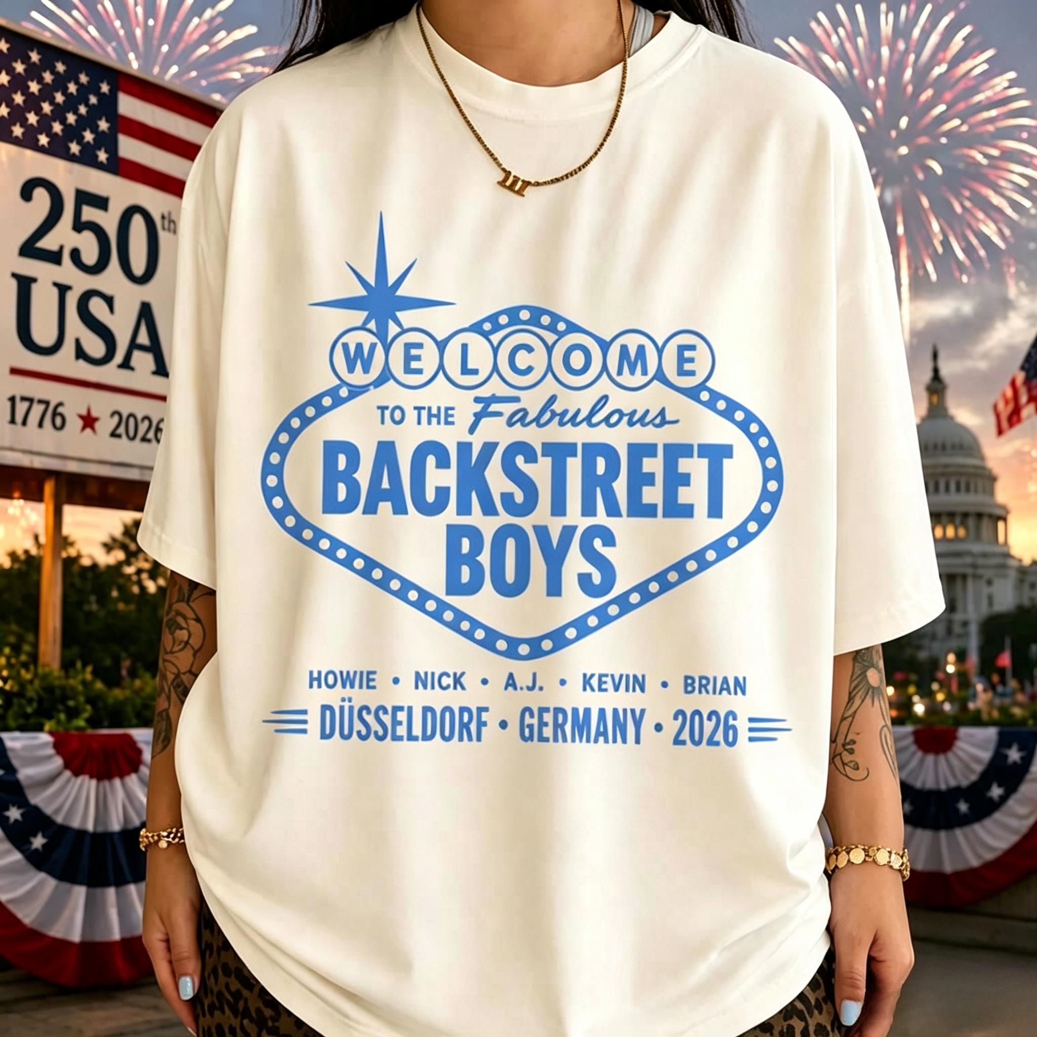Backstreet Boys Diseldorfa 2026 Koncerta T-krekls