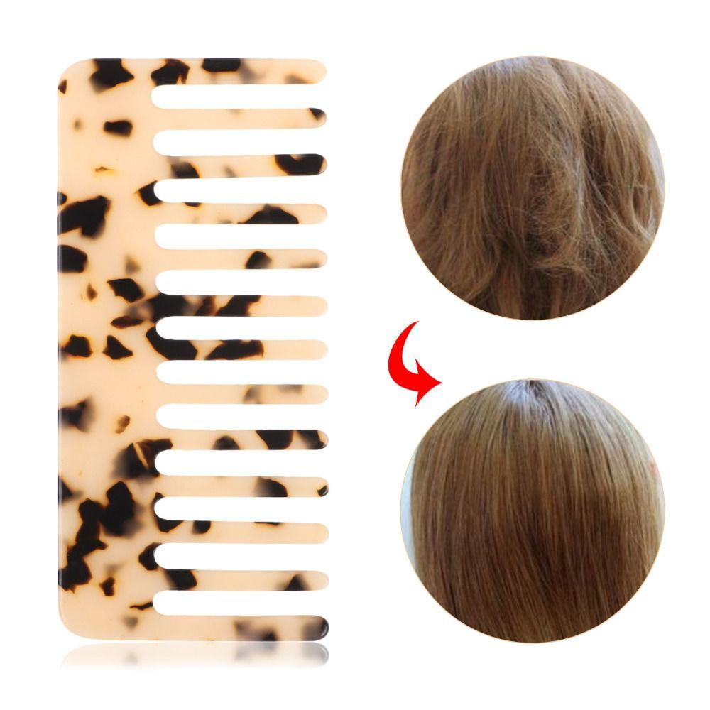 Anti-static Acetate Hair Combs Portable Hair Brush Wide Teeth Hair Comb  Hairdress Salon