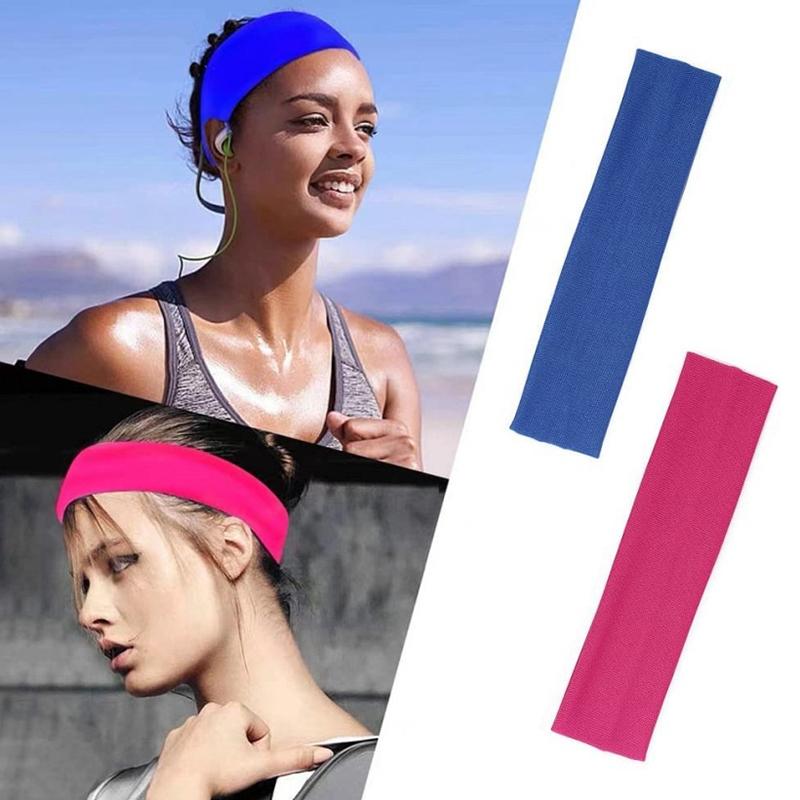 Sport Yoga Headbands, Soft Elastic Cotton Sweatband Yoga Stretchy Headband