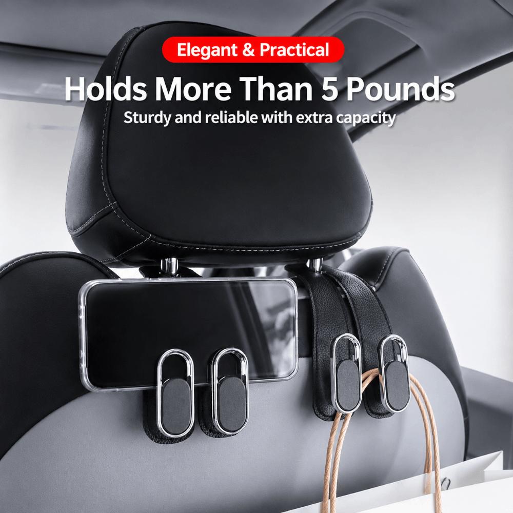 Double Hooks Car Seat Hook Leather Car Organizer Hook New Seat Back Hook  Vehicles