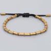 Tibetan Buddhist Handmade Braided Long Copper Beads Lucky Rope Bracelet Bangles
