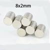 50/100 Pezzi Magneti Rotondi 8x2mm - Piccoli Magneti a Disco per Fai da Te, Artigianato, Frigorifero