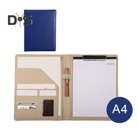 Multifunctional File Folder A4 Document Clipboard Folder with Calculator Pen Slot Card Holder Portfolio Folder with Documents Clip for Business Office