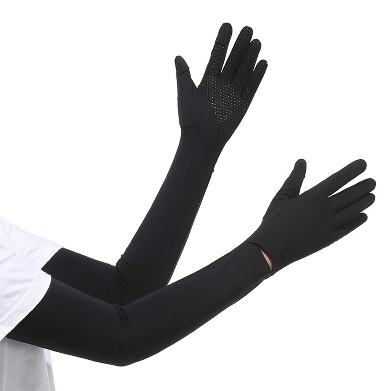 

Рукава для прохлады к прохладному рукаву перчатки прохладные к поту быстрые длинные от солнца УФ солнечный ожог УФ поездки на работу [UBesuto] Женщины, Прикосновение, Рукава, Рукава, Прикосновение,