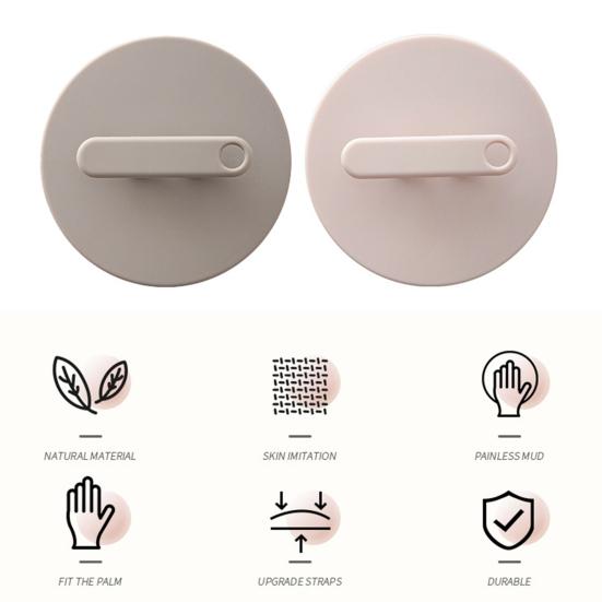 Silicone Bath Brush Silicone Gentle Exfoliating Three-Finger Anti-Slip Grip Body Scrubber Sensitive Skin Massage Tool