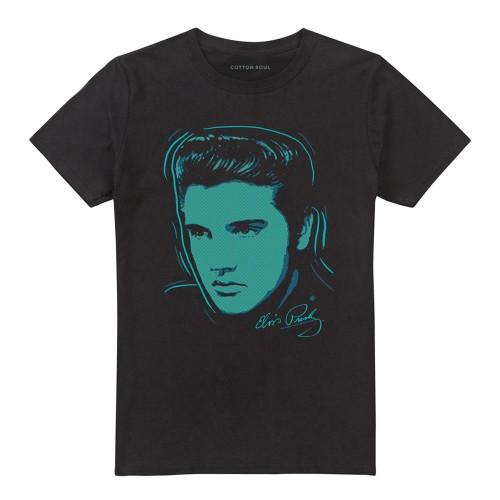Elvis Presley Unisex Adult Young Dots T-Shirt