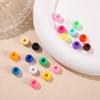 100Pcs/Lot 9mm Multicolor Acrylic Big Hole Spacer Loose Beads For DIY Craft Kid Jewelry Necklace Bracelets Making Supplies